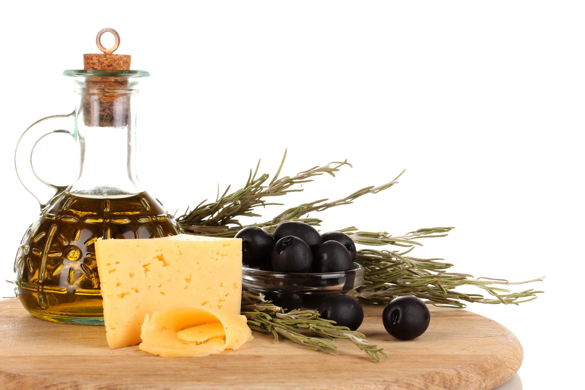 Ingredienti locali disposti ordinatamente